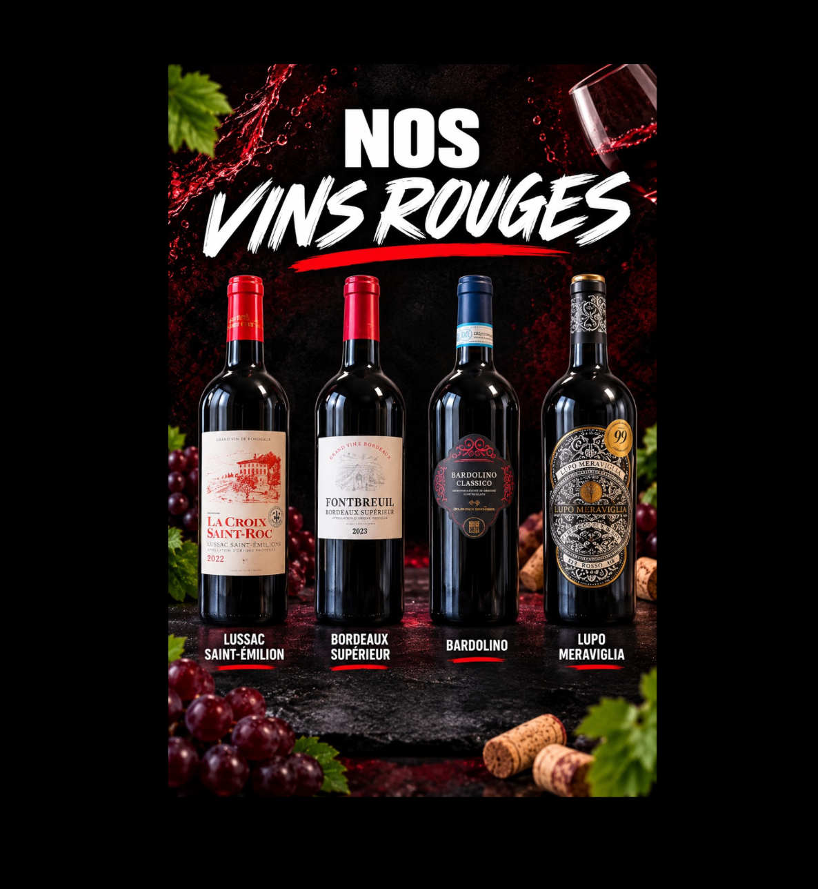 Nos Vins rouges